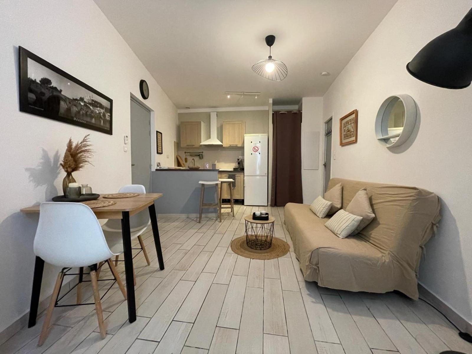 Joli Appartement Hypercentre T2, Classe Meuble De Tourisme 3 Avec Parking Gratuit Béziers Exteriér fotografie