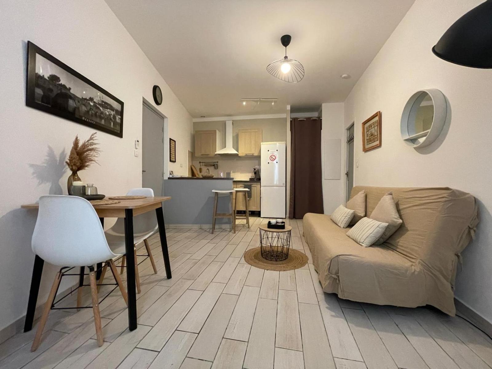 Joli Appartement Hypercentre T2, Classe Meuble De Tourisme 3 Avec Parking Gratuit Béziers Exteriér fotografie